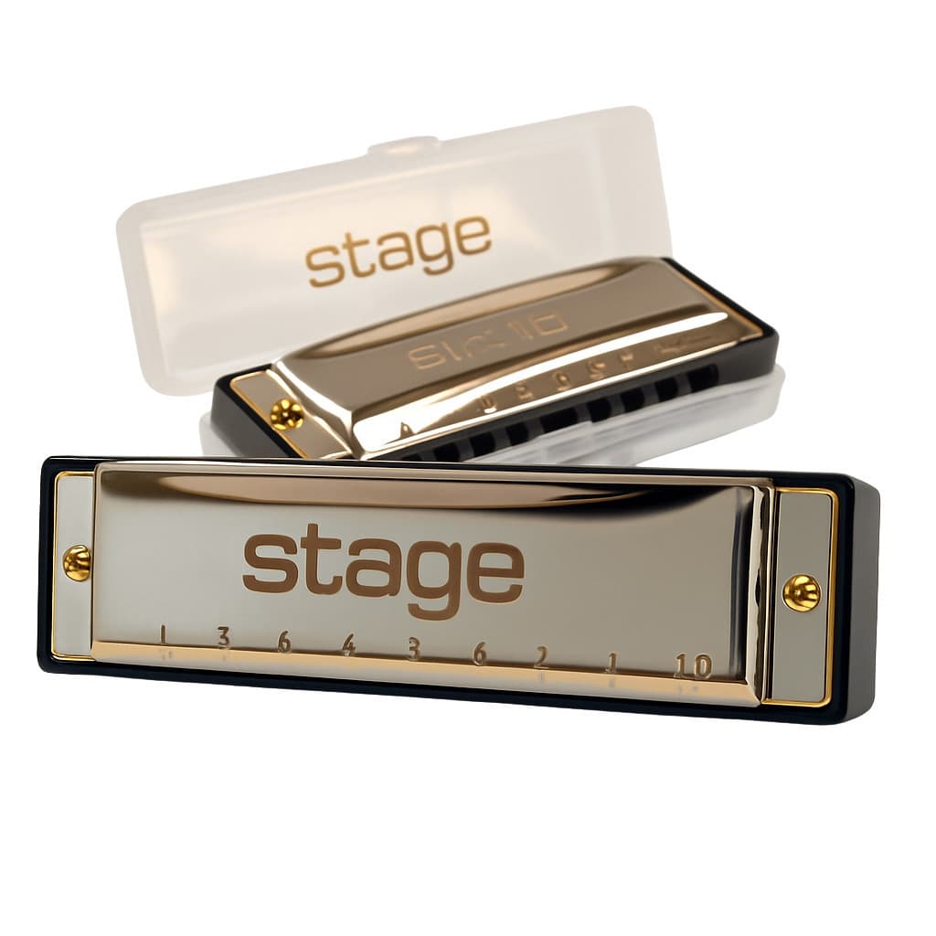 Gaita Harmônica Blues Em Dó C 20 Vozes Diatônica Instrumento De Sopro Premium