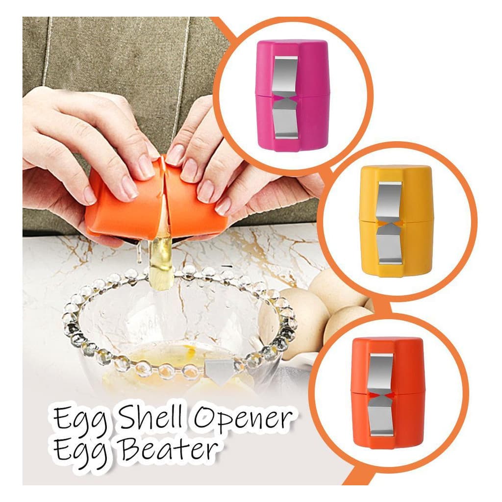 Conjunto Prático 3 Separadoras De Quebra-ovos Portáteis