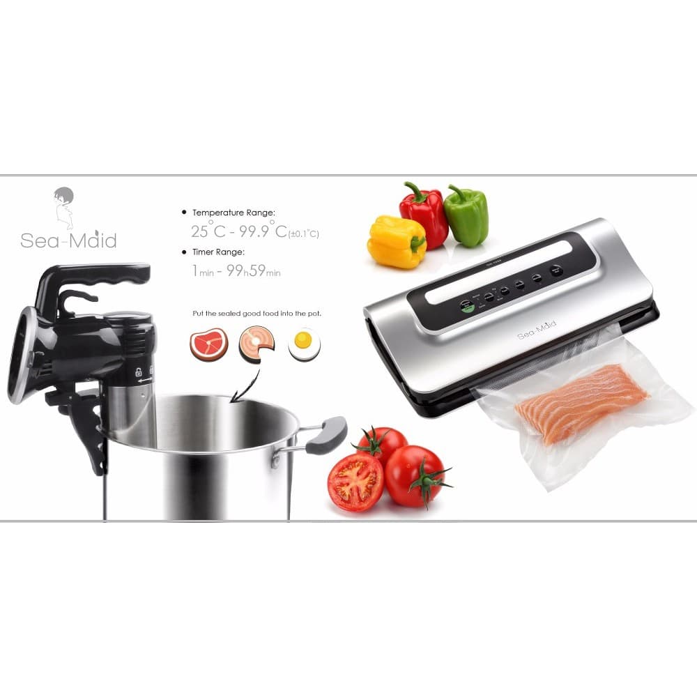 Sea-maid 2025 Vendedor Quente Máquina De Fogão Lento Controle Wifi Circulador De Imersão Sous Vide Com Ipx7