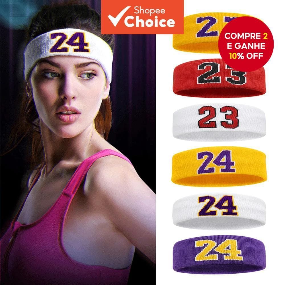 Faixa Elástica de Algodão para Basquetebol e Esporte Fitness Adulto