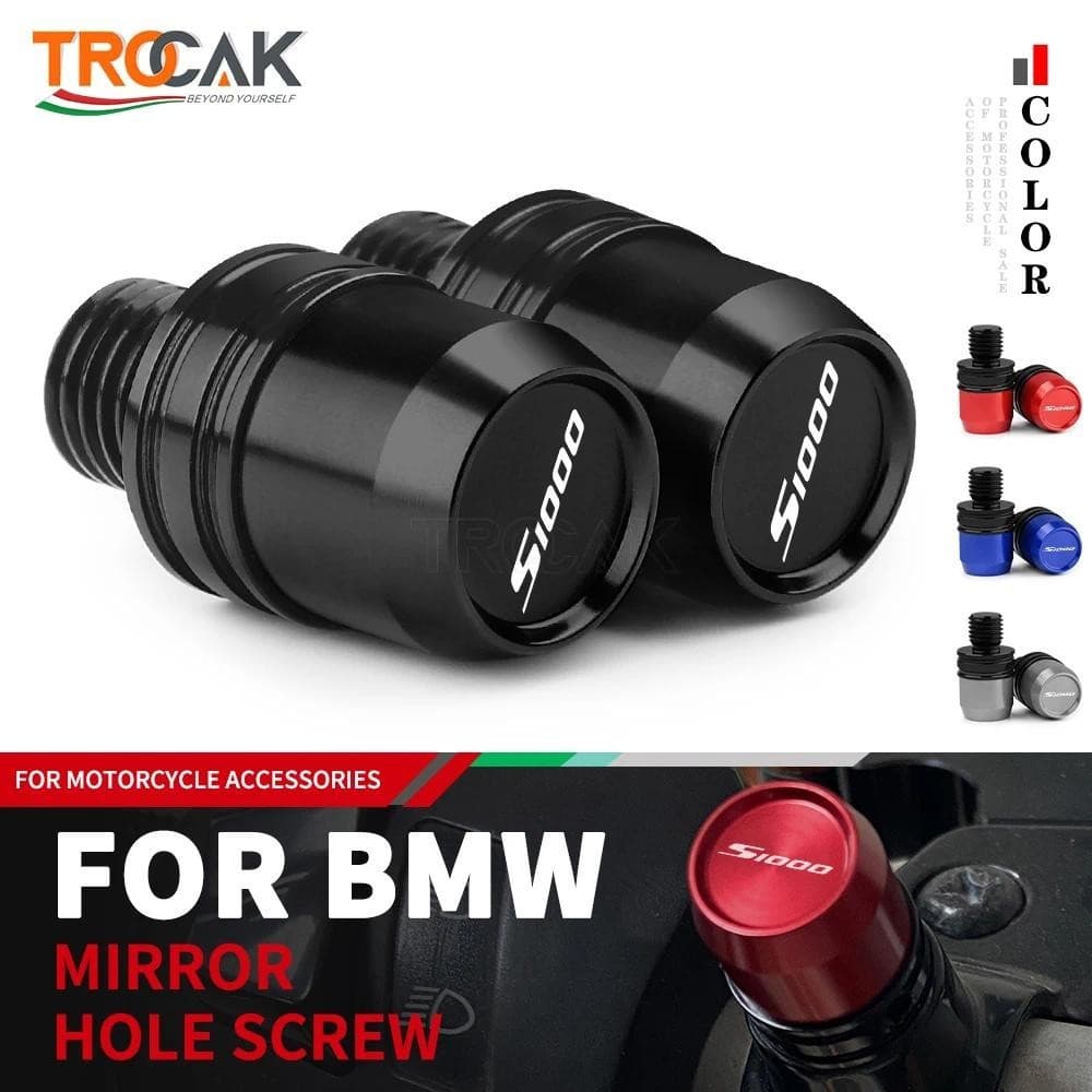 Para BMW S1000R S1000 XR RR S 1000 R 2022 2023 2024 Acessórios Da Motocicleta CNC Alumínio Espelho Buraco Plugues Parafu