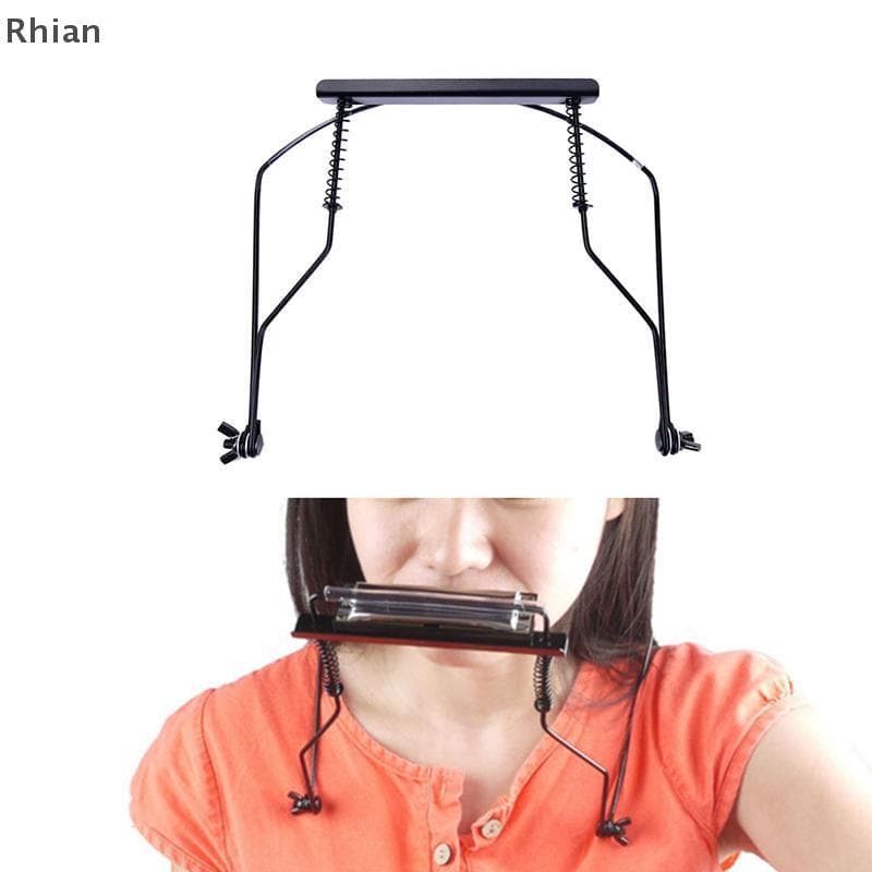 [Rhian] Suporte Ajustável Adequado Para Montagem Em Rack De Pescoço Gaita De 10 Furos COD