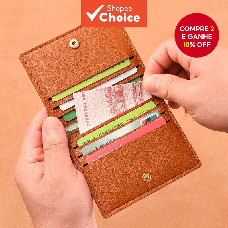 Porta-Cartões RFID Fino-Carteira De Identificação Ultrafina-Estojo Minimalista Masculino Com Proteção Anti-Digitalização