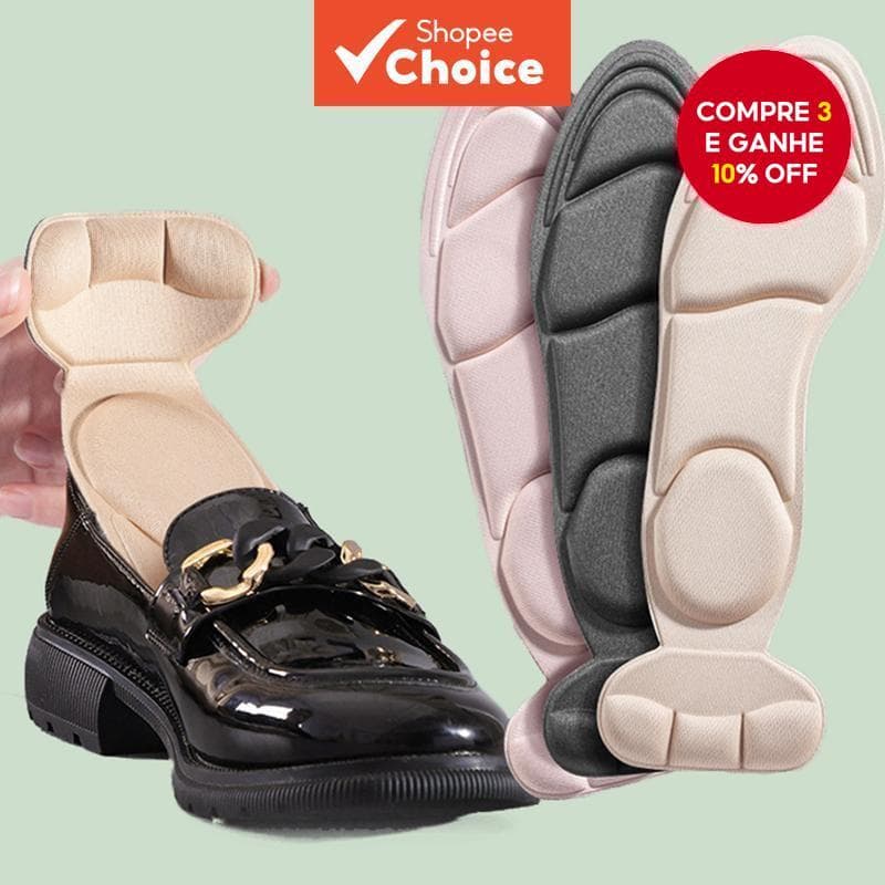 1 Par De Almofadas De Salto Longo Anti-Colisão Palmilhas Grossas Ajustáveis Para Ajuste Seguro E Conforto