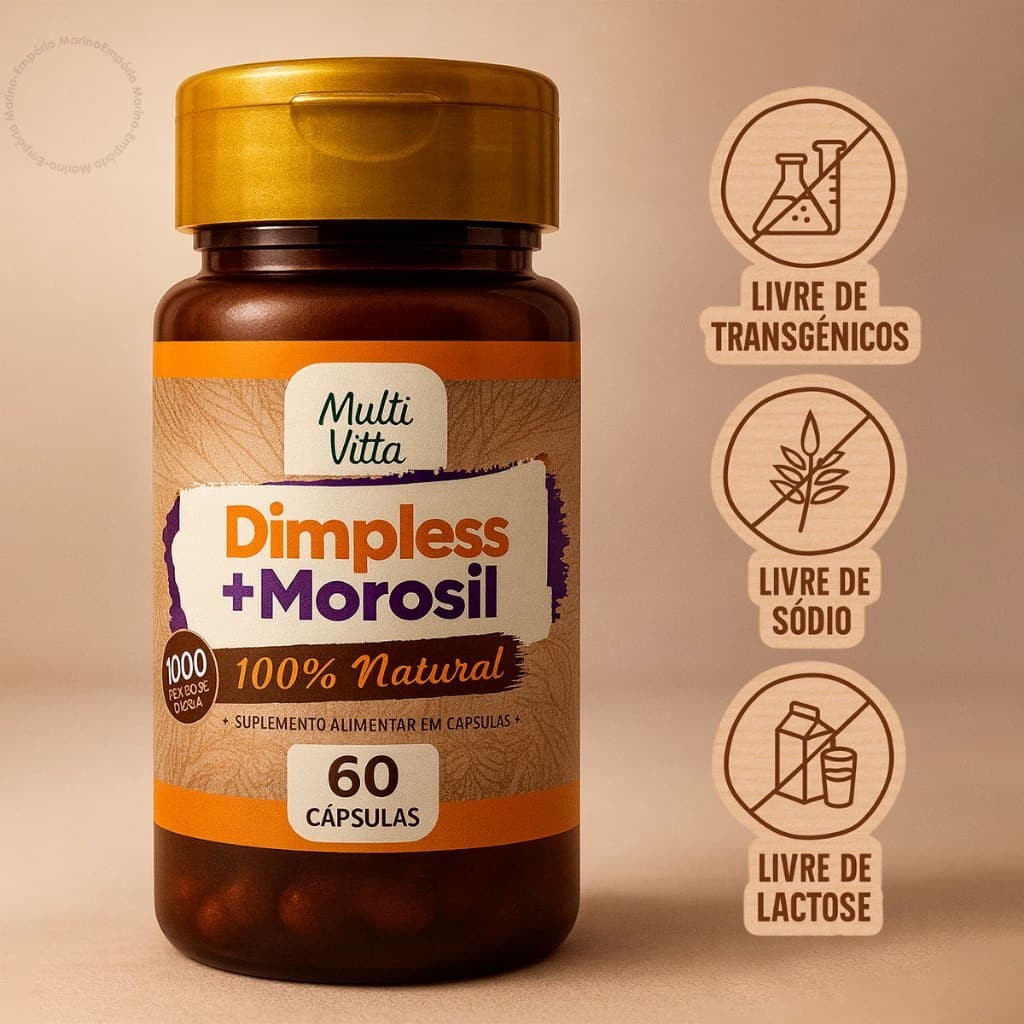 Dimpless + Morosek 60 Cápsulas 1080mg Suplemento Alimentar Multi Vitta