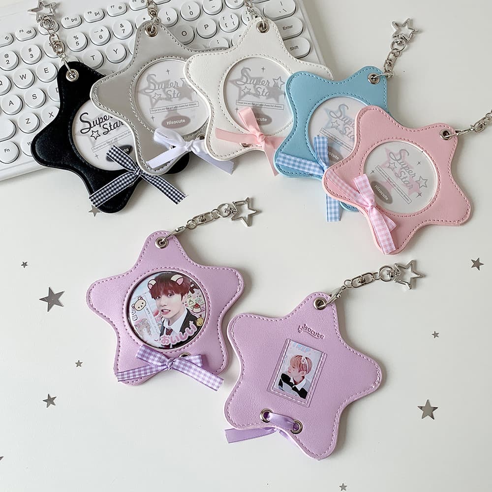 Porta-Cartões De Balé Star PU Idol Anime Badge Display Storage Case Pingente Crachá