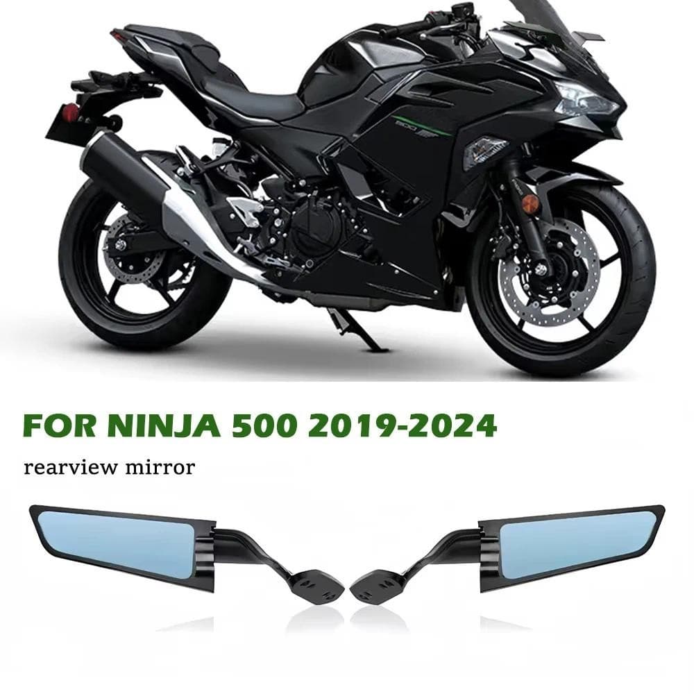 Para Ninja 500 2019-2024 Acessórios Da Motocicleta Stealth Asa Espelhos Esportes Winglets Espelho Ajustável ninja500