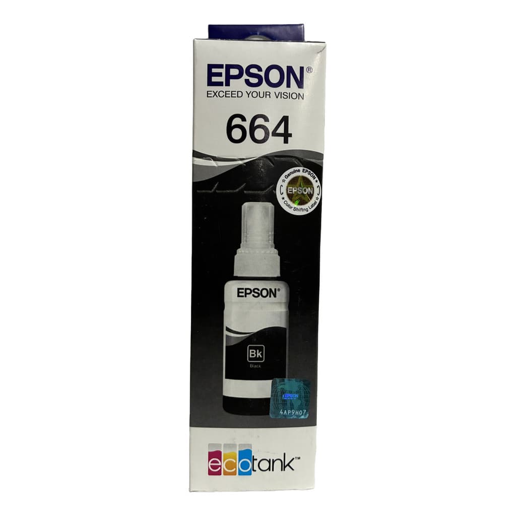 Refil Tinta Garrafa Impressora Preto Bk T664