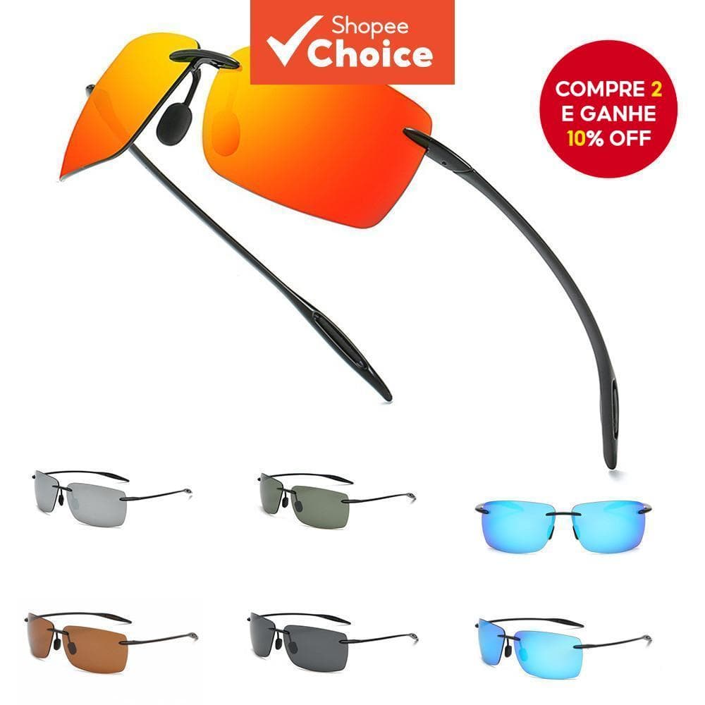 Óculos De Sol Polarizados Quadrados Retrô Masculinos – Armação Leve Com Proteção UV Para Dirigir/Ao Ar Livre/Urbano