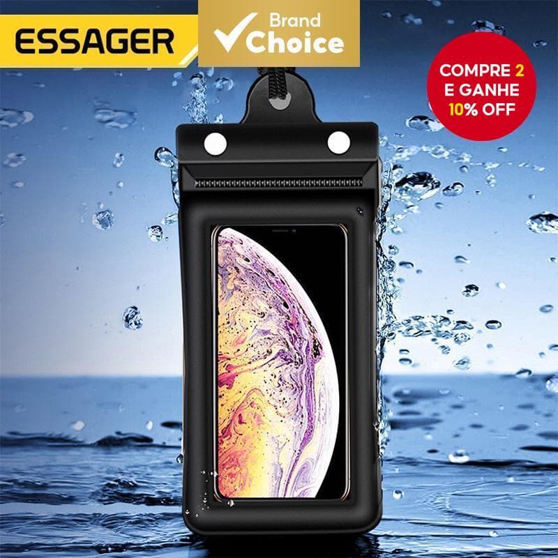 Essager Bolsa De Telefone À Prova D'água , Subaquática , Natação , Mergulho , Capa Bagundwater