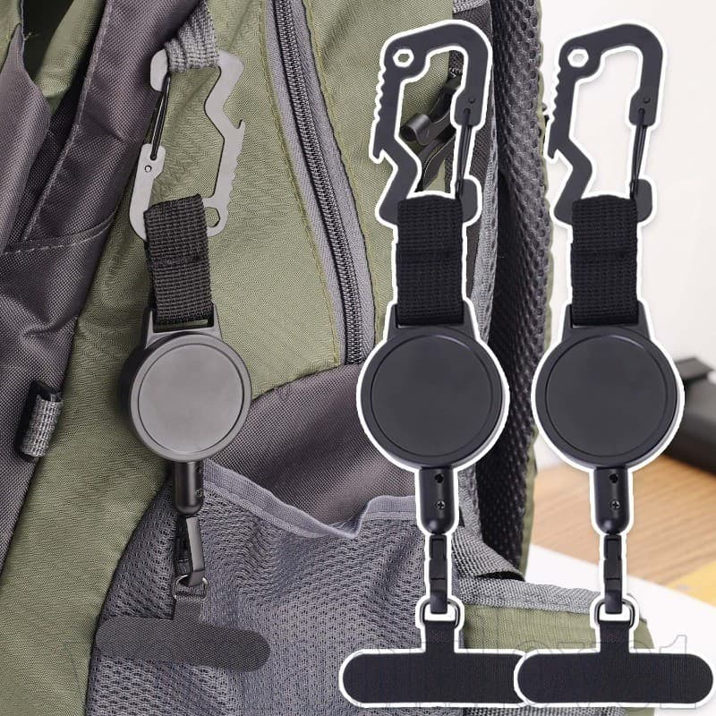 Suporte Retrátil Anti-Roubo Para Telefone-Corda De Segurança Smartphone-Chaveiro-Correia De Cordão Celular-Viagens Camin