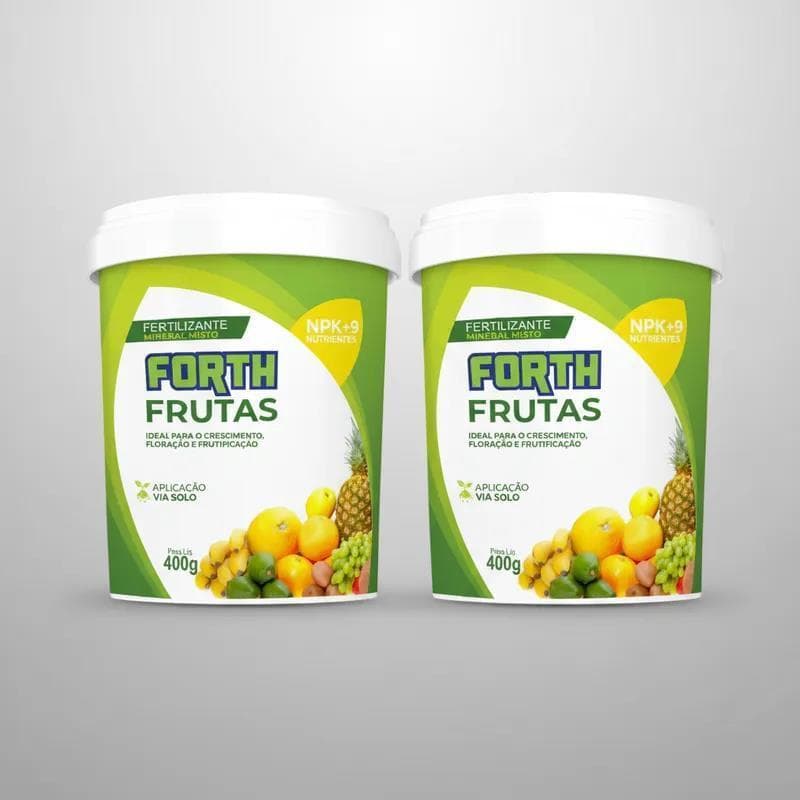 Kit 2 Adubo Fertilizante Forth Frutas 400g