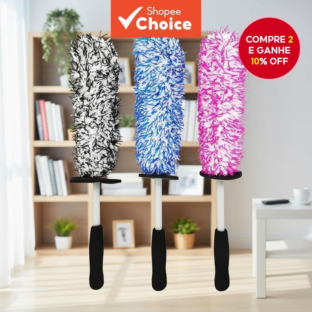  Limpador de Rodas de Carro com Escova Automática de Coleta de Poeira