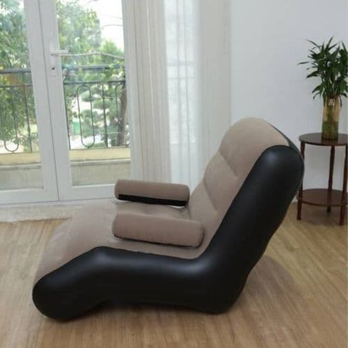 Espreguiçadeira Inflável Confortável Portátil Leve Prática Praia Piscina Jardim