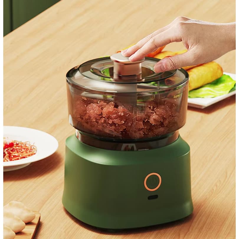 Processador Elétrico Mini para Cozinha Silencioso Ideal para Legumes, Massas e Carnes