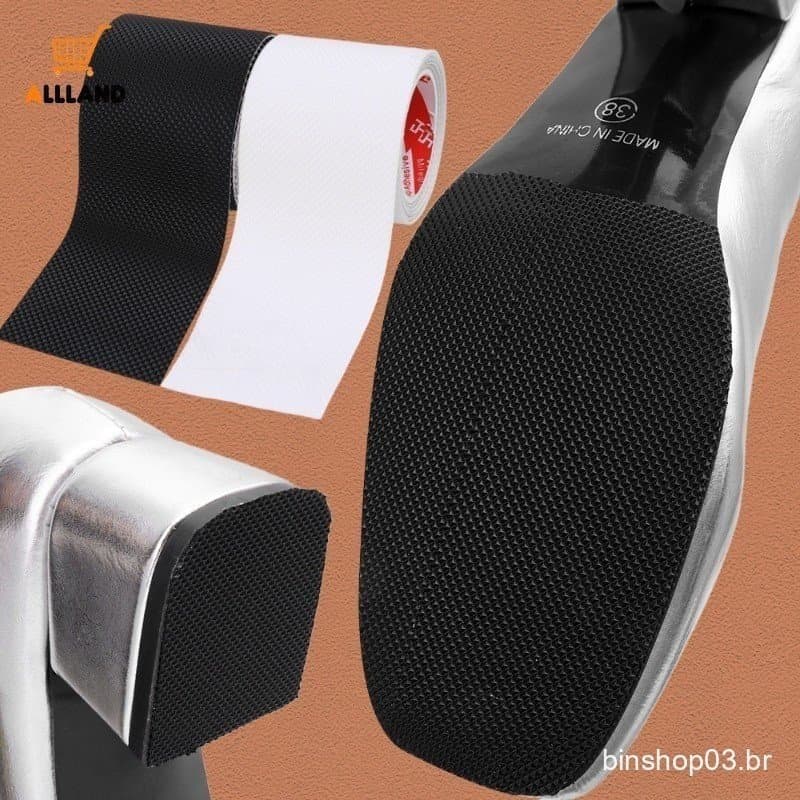 Adesivo Auto-Para Sola De Sapato Antiderrapante-Almofada De Borracha Pés Dianteiros Cortada-Protetor Antideslizante Salt