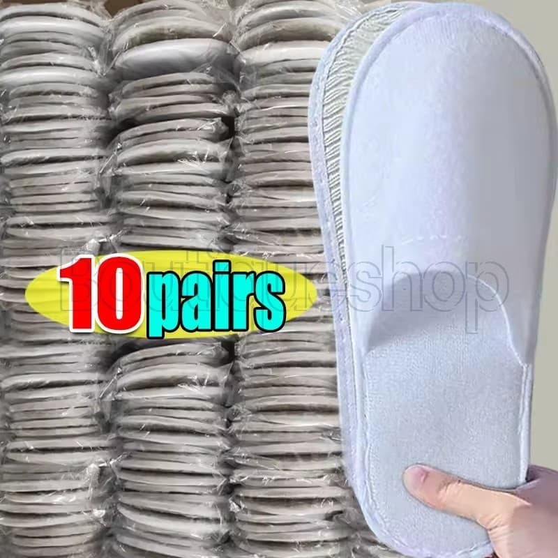 10 Pares De Chinelos Descartáveis Não Tecidos-Para Casa De Viagem Unissex Hotel Doméstico-Mulheres , Homens , Negócios-S