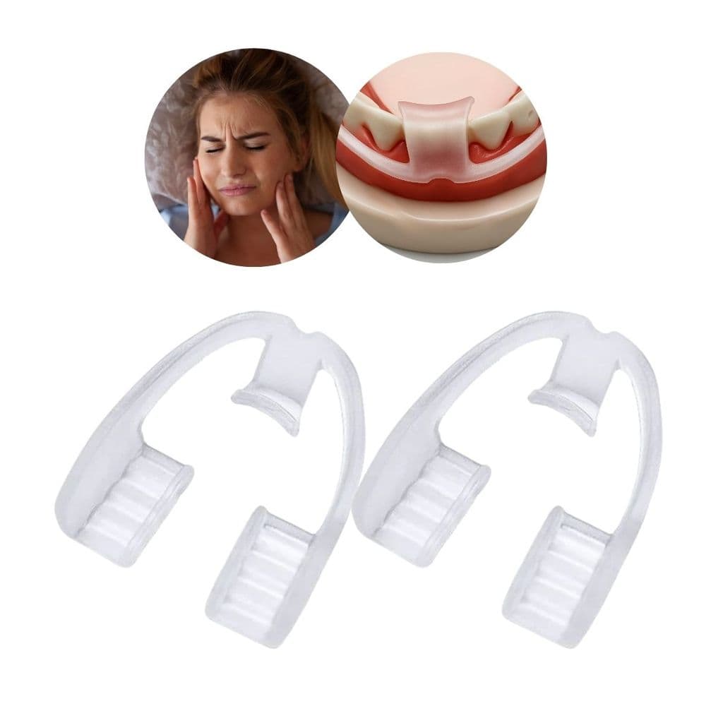 2 Moldeira Bruxismo Ranger Dente Protetor Bucal Placa Apneia Ajustável Anti Ronco Silicone macio