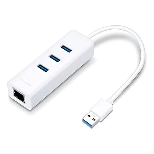 Tp-link Hub Usb 3.0 2 Em 1, 3 Usb +1 Gigabit Ethernet, Ue330