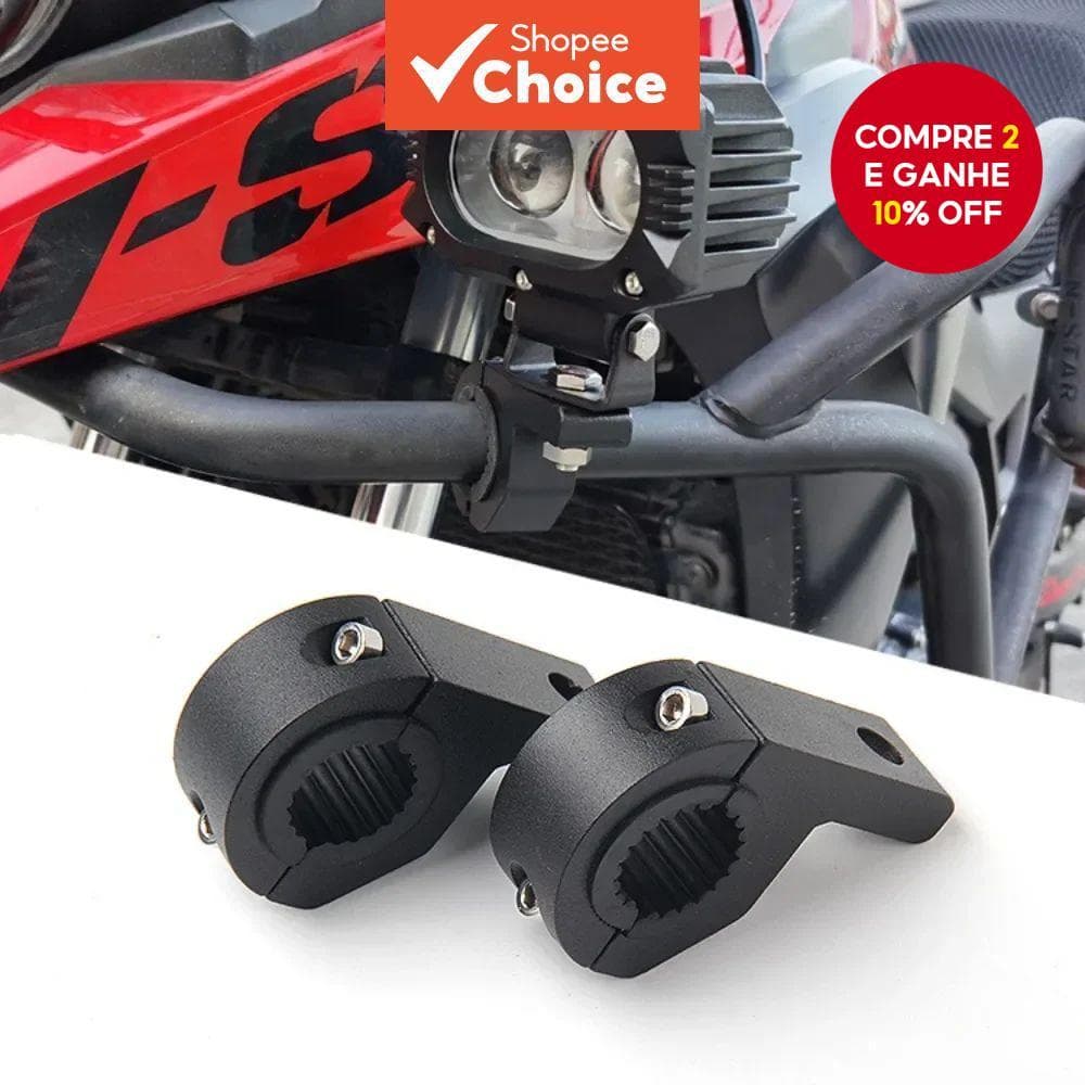 Suporte Ajustável Para Farol De Motocicleta-Universal De 19-26 Mm E Holofote