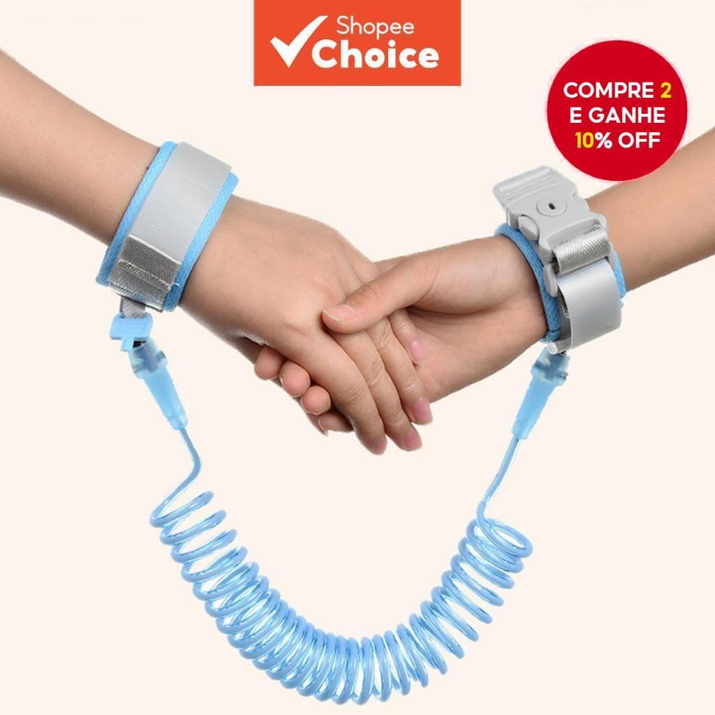 Trela De Segurança Anti-Perda Para Crianças Com Trava De Chave , Corda Retrátil , Alça De Mão E Faixa De Pulso , Verão