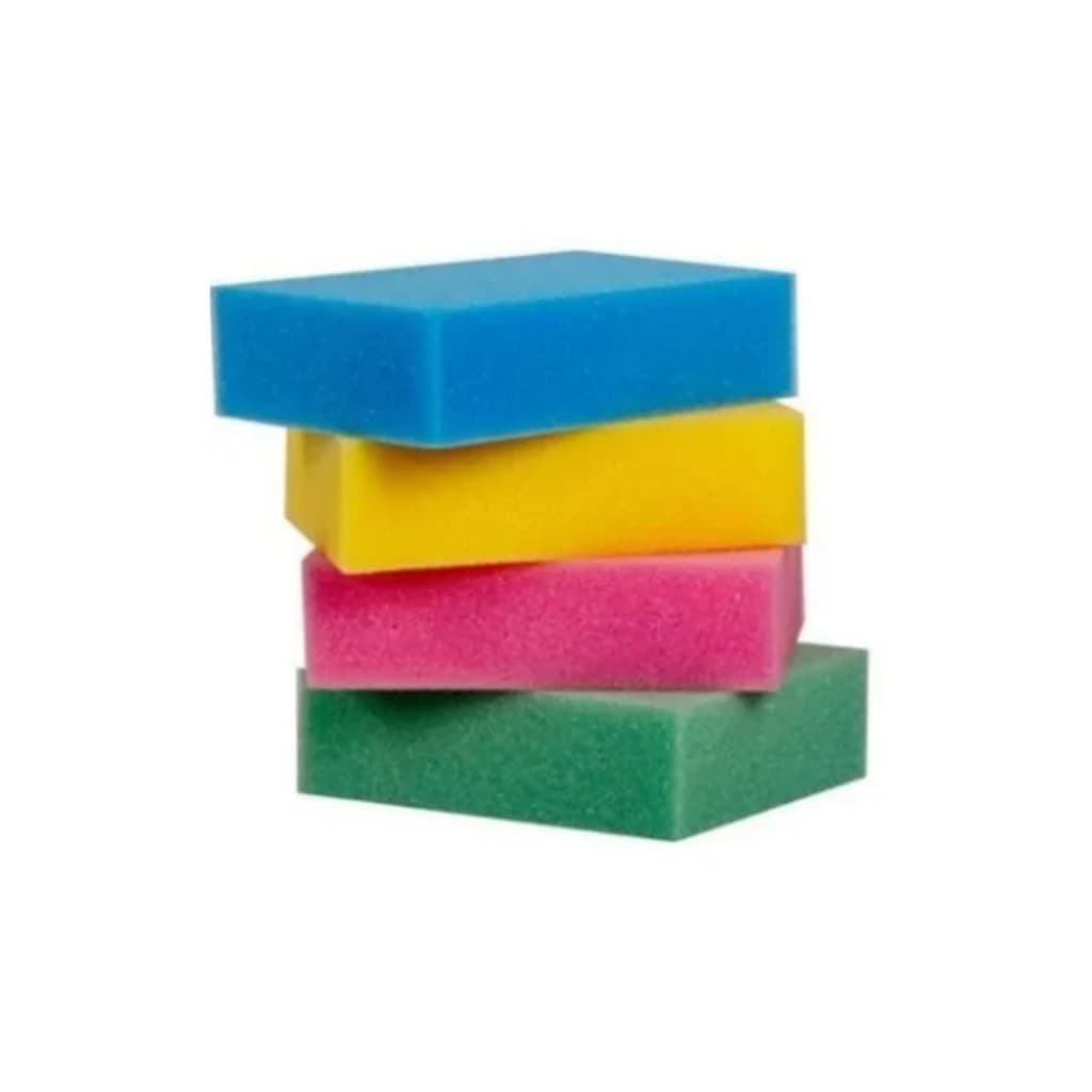 Kit 30/60/90 Esponja Para Banho Adulto Mais Absorvente E Ultra Macia Cores Sortidas