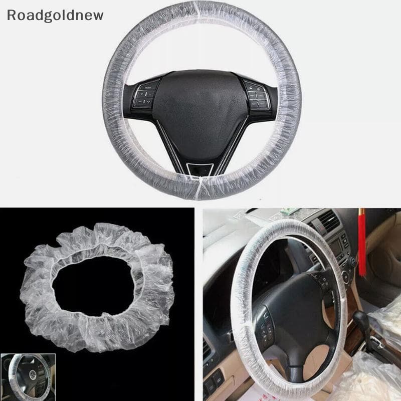 RGN 20 Pçs Capa De Engrenagem Universal Descartável Transparente Volante Elástico À Prova Dwaterproof Água Plástico Prot