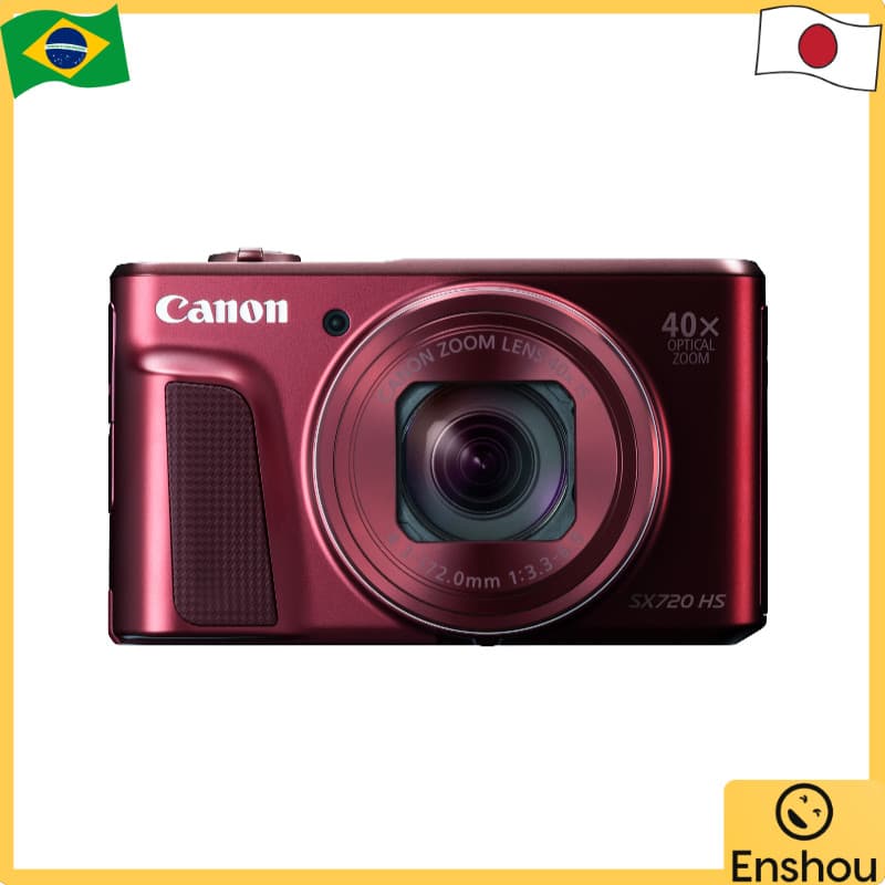 [USED]Do Jopão [USADO] Câmera digital Canon PowerShot SX720 HS zoom Óptico Vermelho 40x PSSX720HSRE