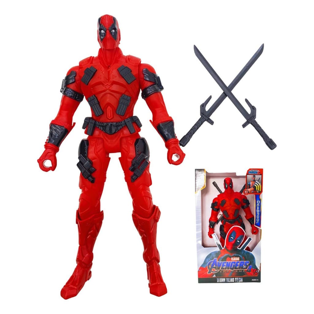 Boneco Infantil Deadpool Grande Com Luz E Som Colecionável
