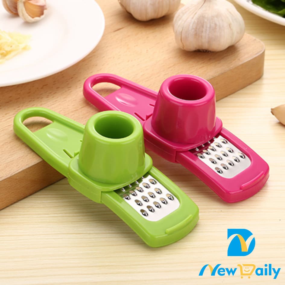 KIT 2 Ralador de alho multifuncional, moedor de alho em aço inoxidável para cozinha doméstica. CZ-72-BC