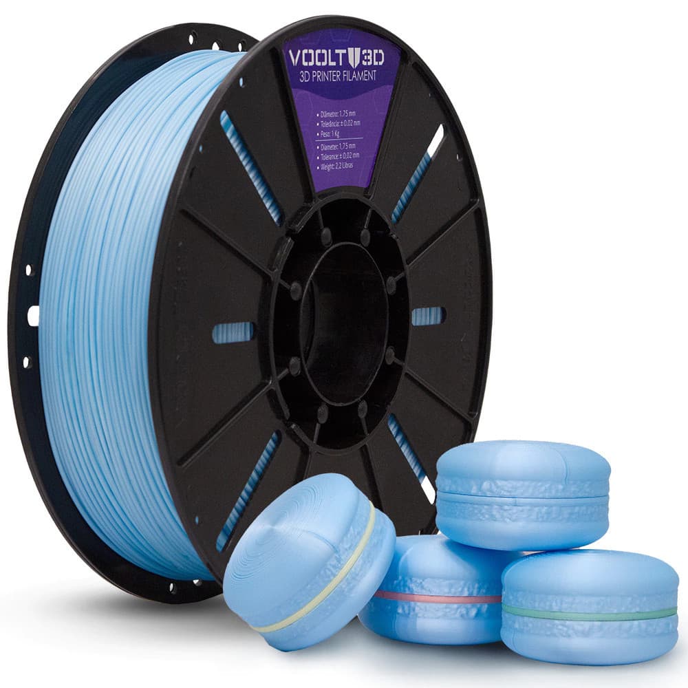 Filamento PLA Azul Macaron Velvet - 1KG