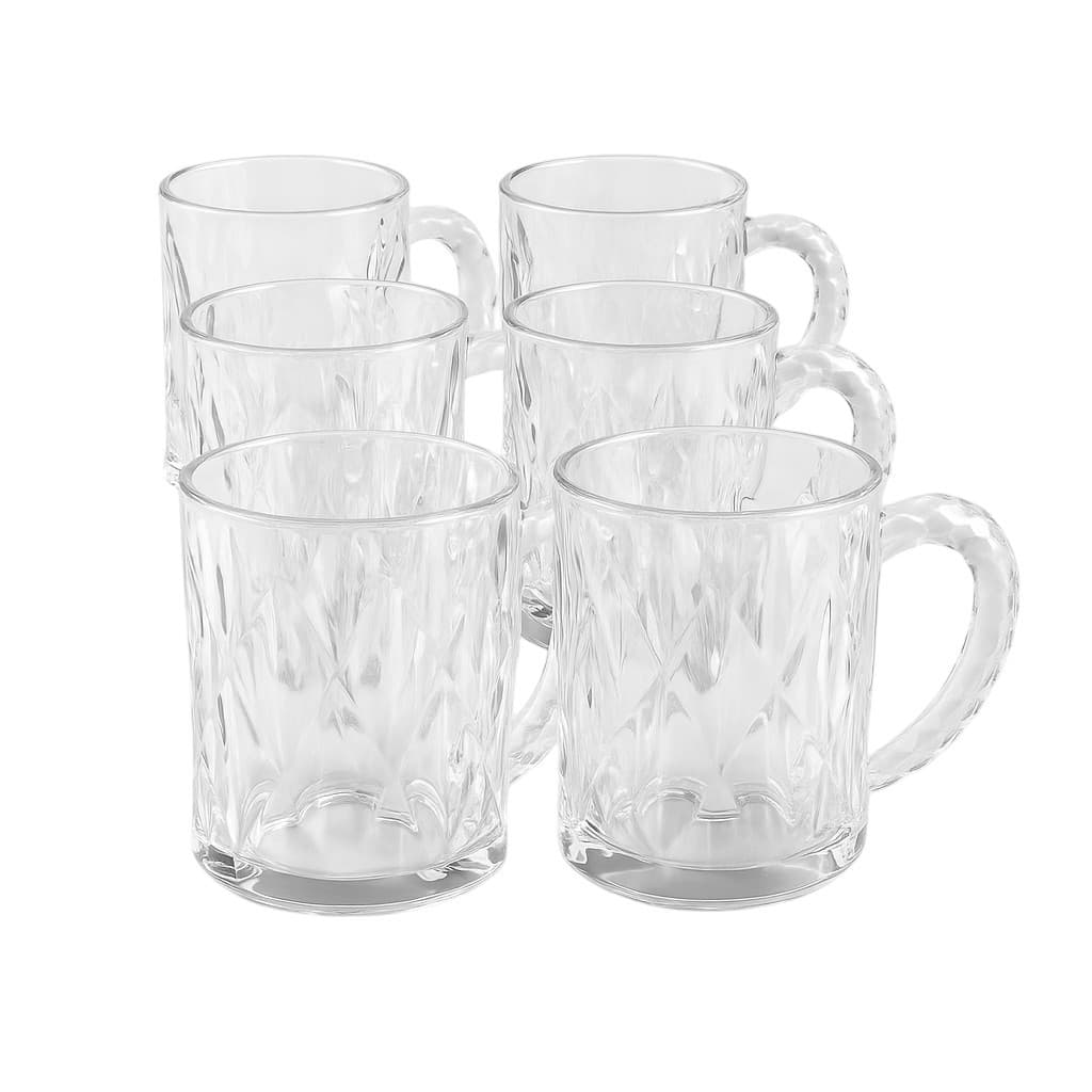 Xícaras De vidro transparente 6 Unidades Cha e Café