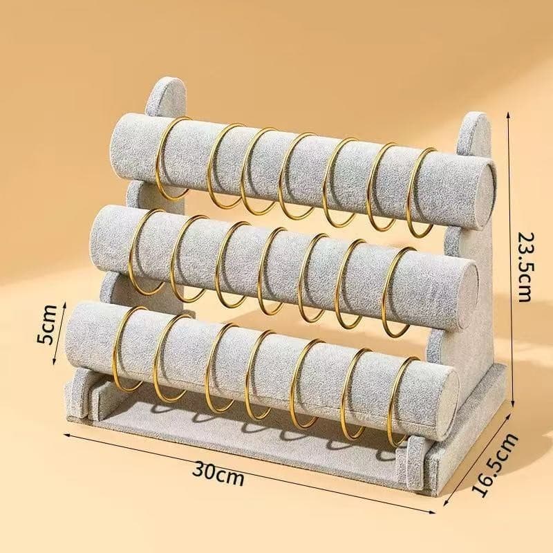 Suporte de pulseira tripla Stratalife para pulseiras e relógios para exibir joias, relógios e pulseiras