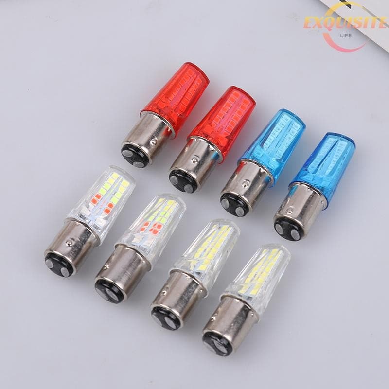 [EL] 2pcs 1157 Ba15d LED Luz De Freio Para Motocicleta Estroboscópica Traseira De Estacionamento Piscando Aviso Lâmpada 