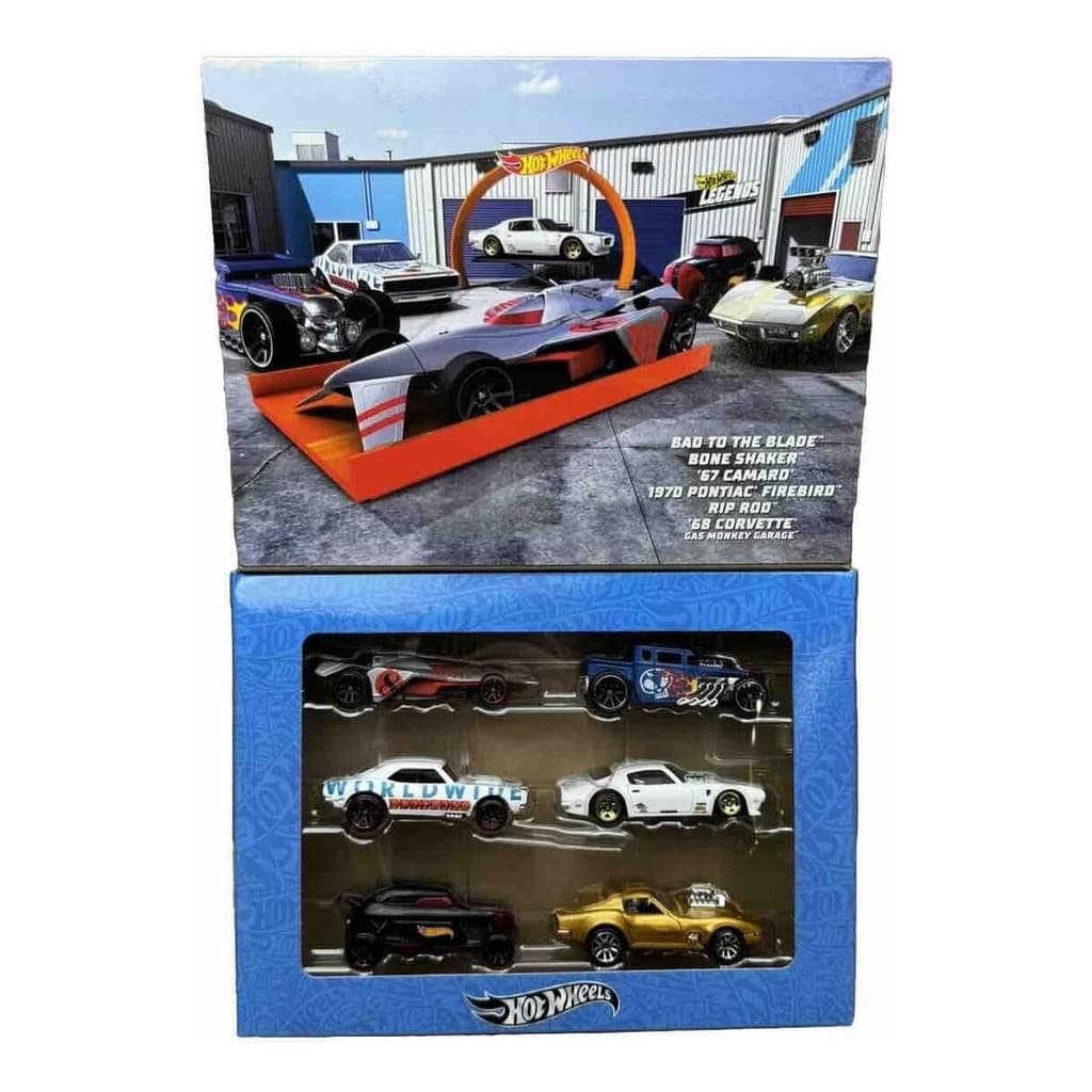 Hot Wheels Legends Pack Com 6 Carrinhos - Mattel