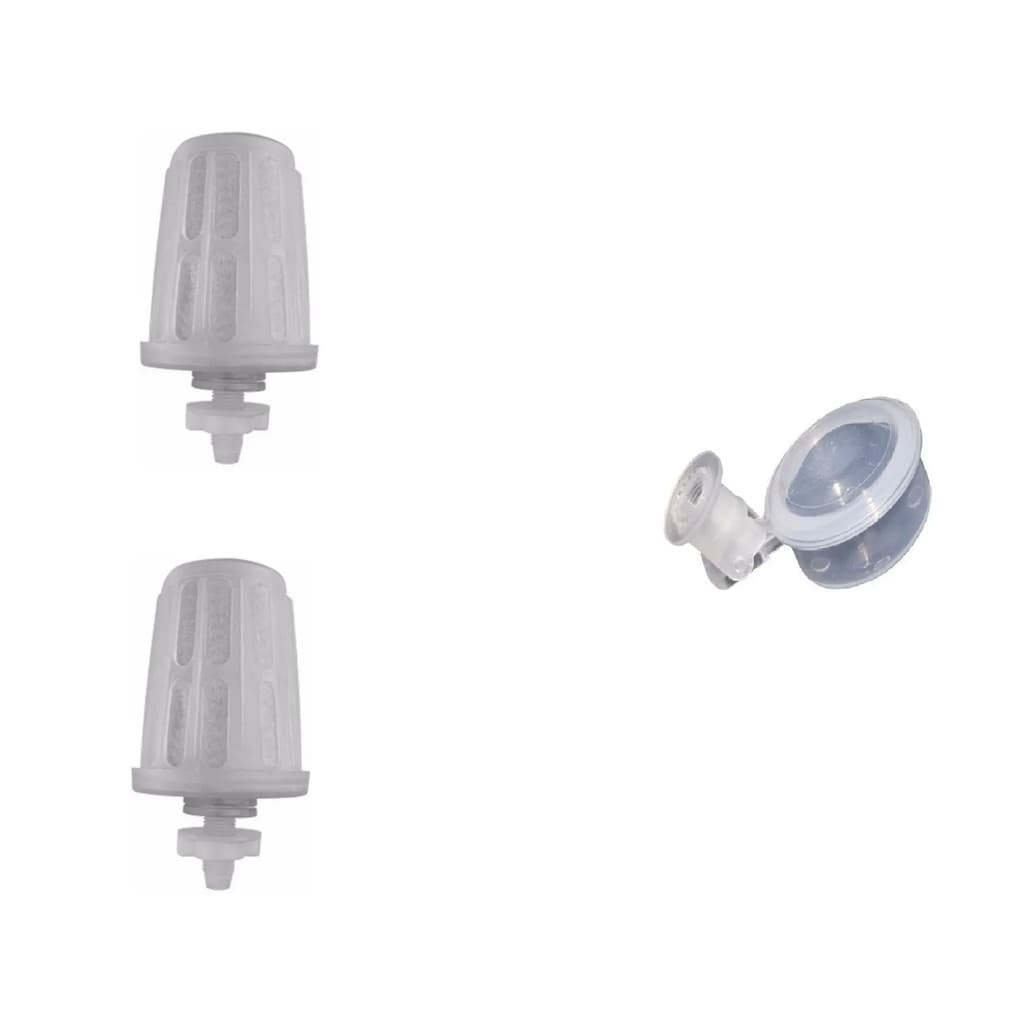 Kit 2 Vela Carvão Ativado + 1 Boia Filtro de Barro Plástico