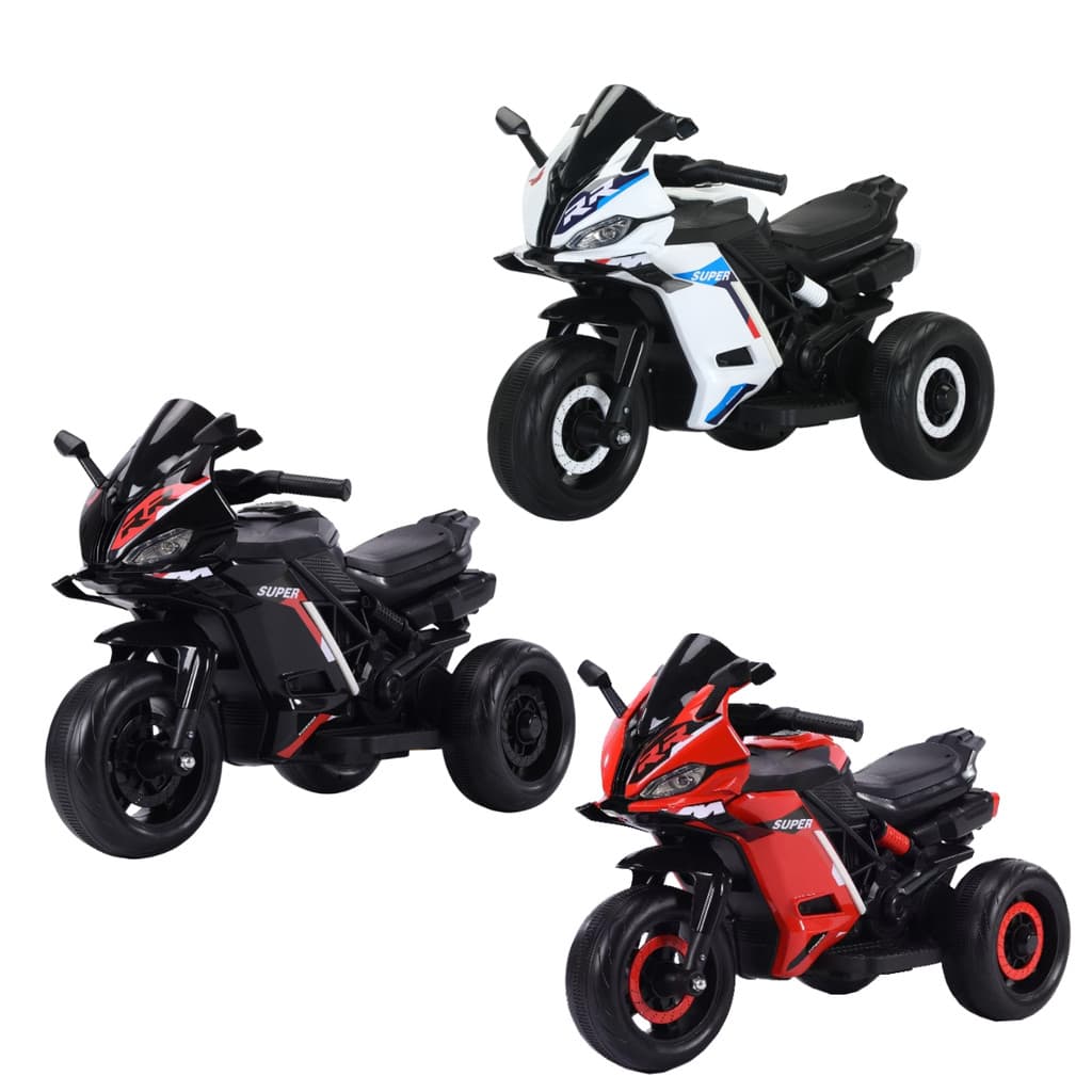 Moto Eletrica Infantil 3 Rodas Frente Re Bateria Segura Estavel Diversao 6V Maxi Toys