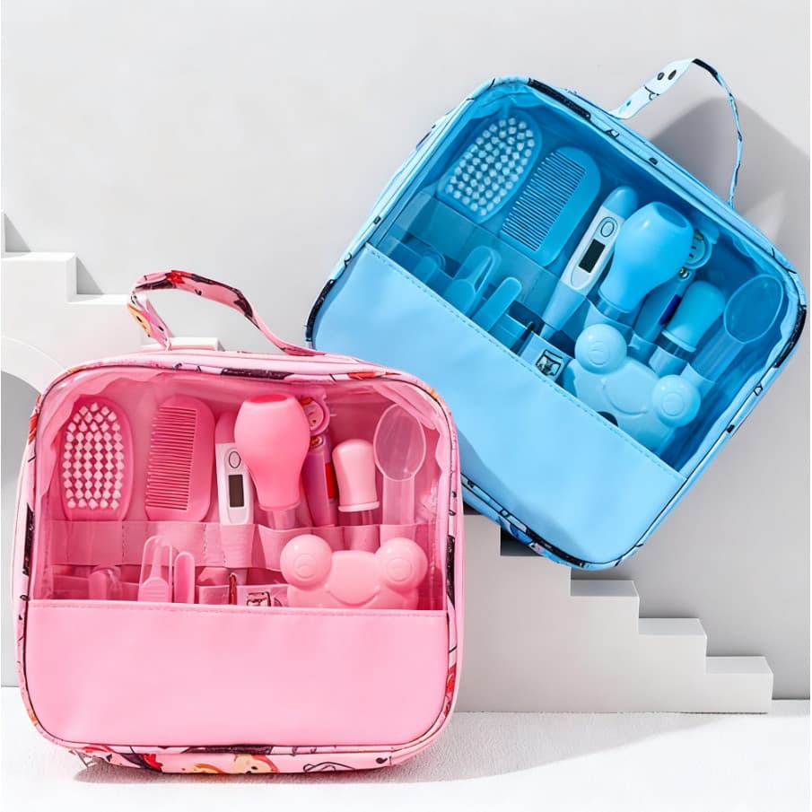 Kit de Higiene & Cuidado Bebê Recém-Nascido | 13 Peças Essenciais para Cuidados Básicos