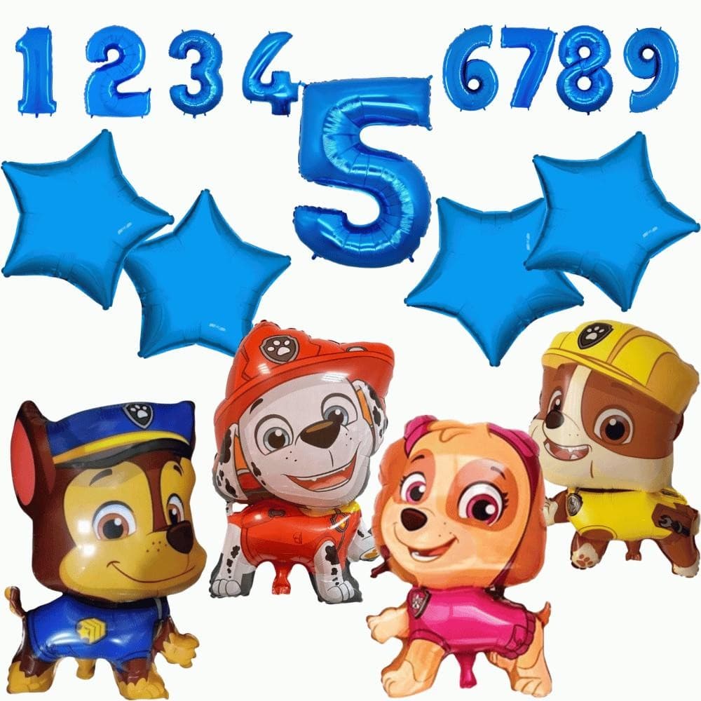 Kit Balão Festa Patrulha Canina Aniversario Balões Idade Ano