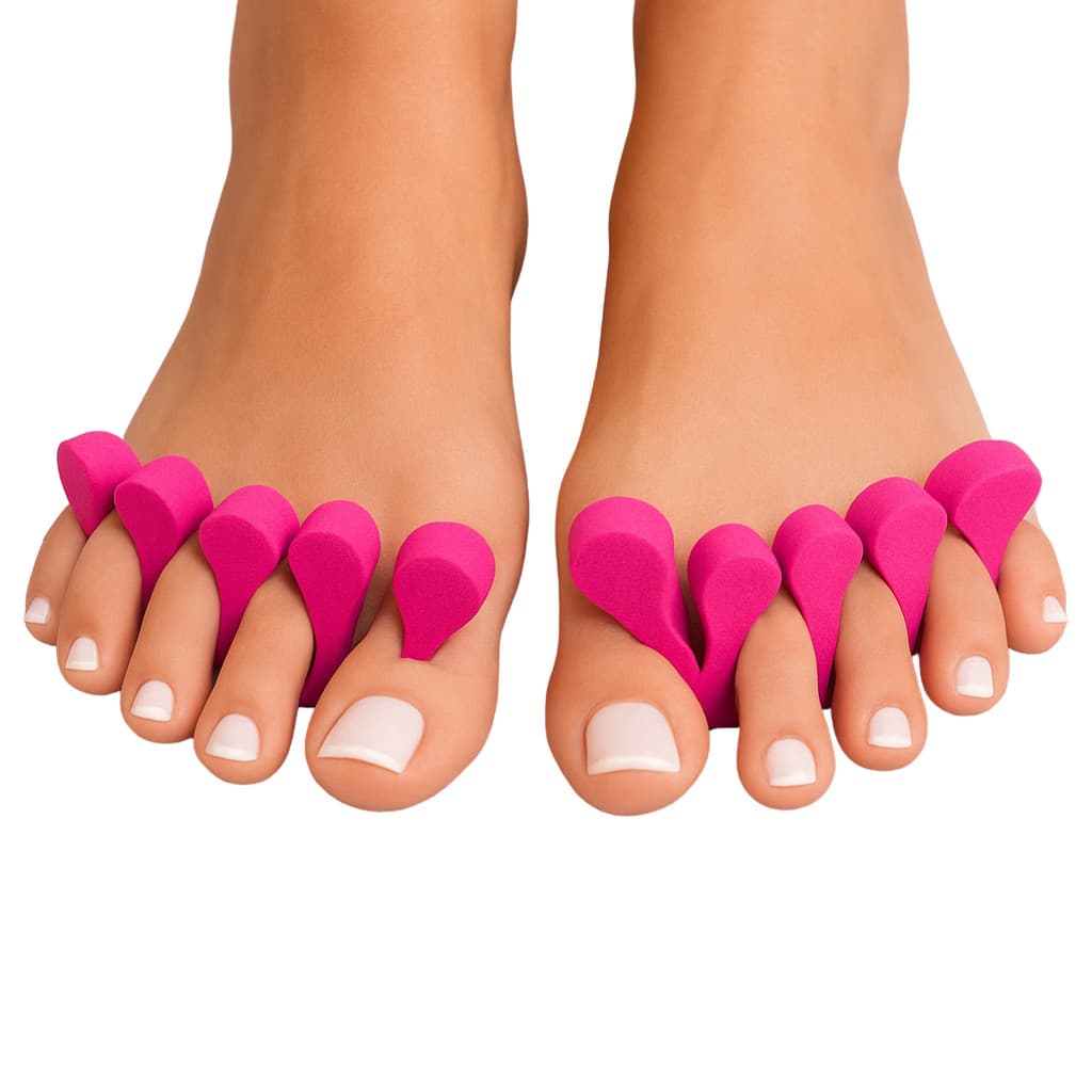 KIT 4 Par Protetor Separador De Dedos Manicure