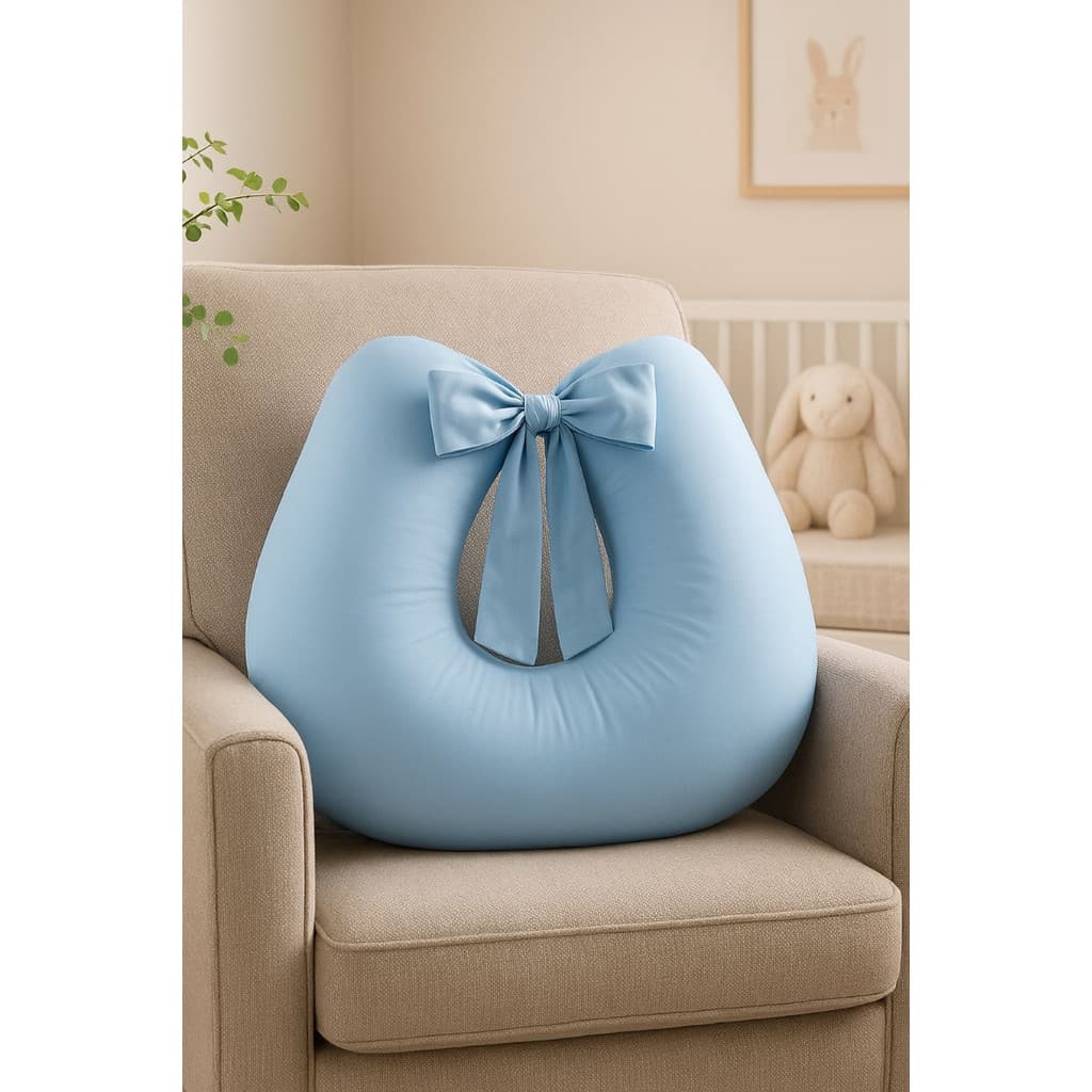 Almofada Amamentação Travesseiro Amamentar Bebê Enxoval Menina Menino Rosa Azul Diversas Cores