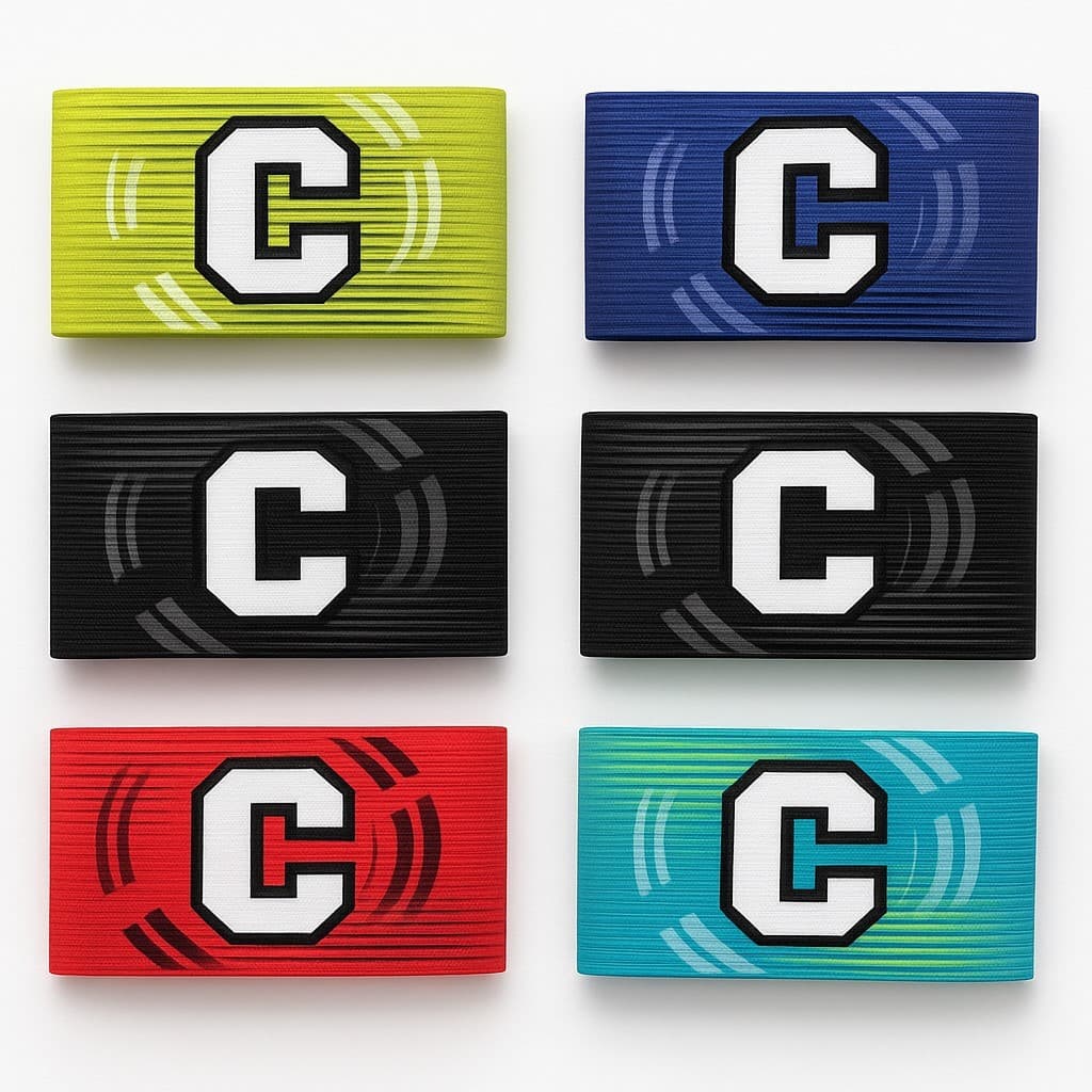 Faixa Capitão Elástica Braçadeira Futebol Ajustável Infantil