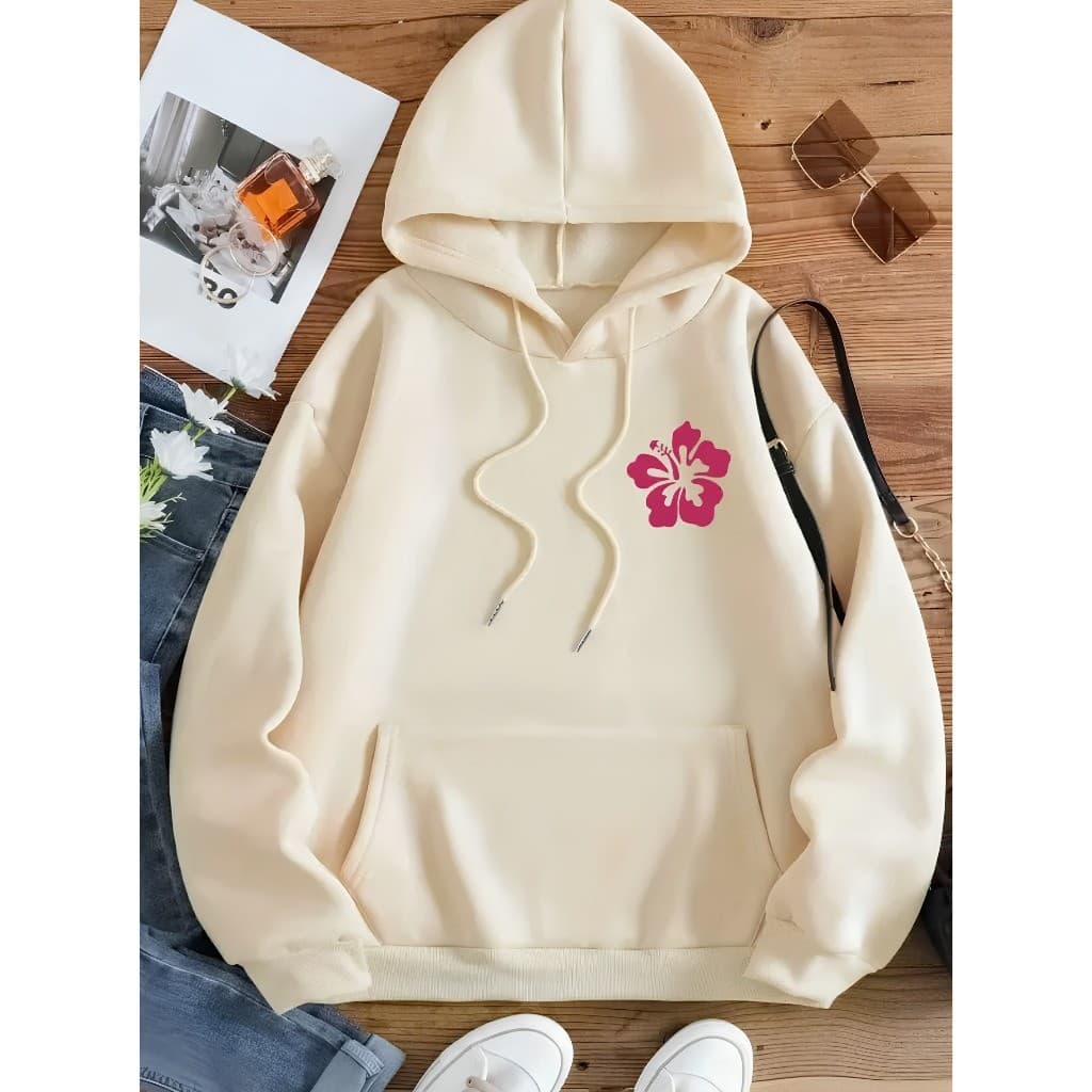 Moletom Canguru Flanelado Blusa De Frio Unissex com Capuz e Bolso Estilo Tumblr Inverno Estampado