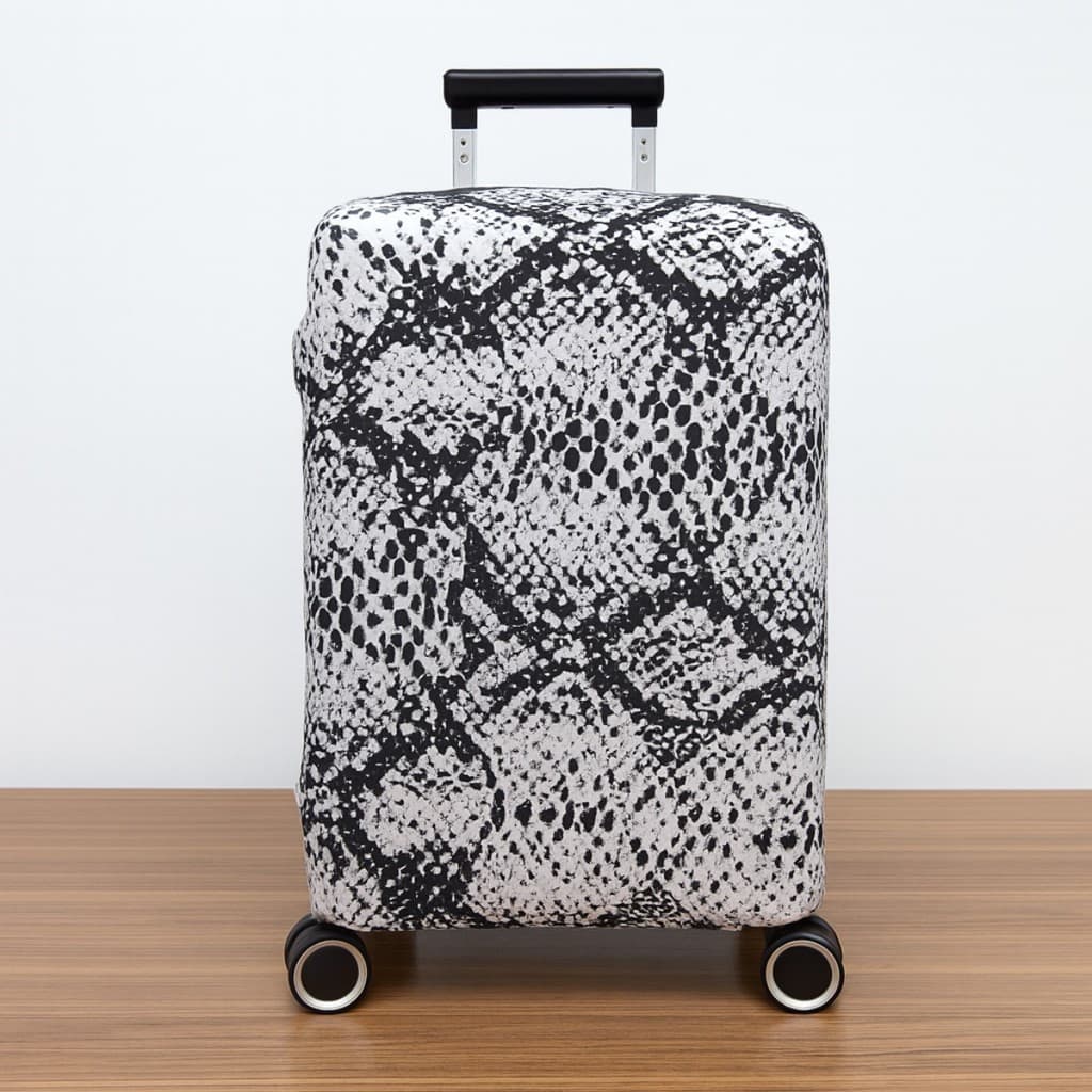 Capa Protetora Para Mala Estampa Cobra Snake Print Viagem Aeroporto Premium Reforçada em Suplex