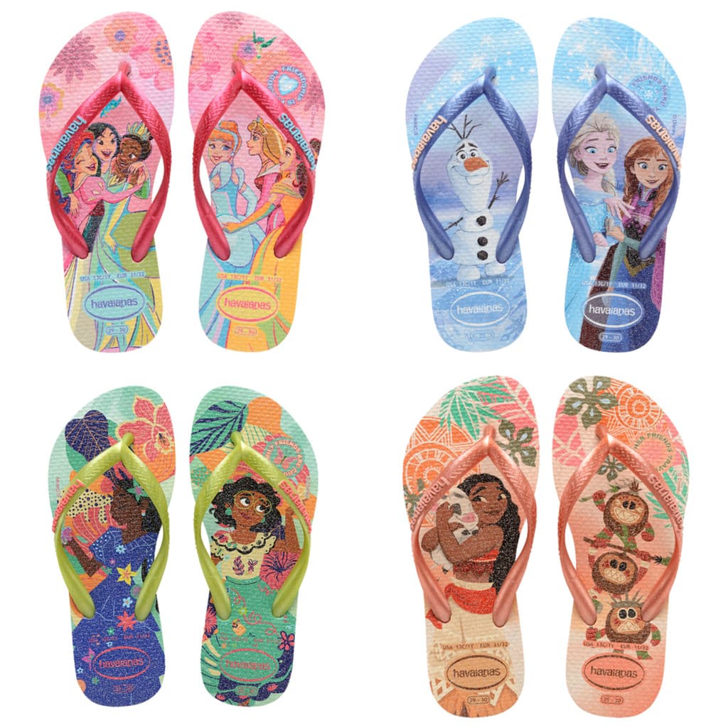 CHINELO SANDALIA HAVAIANAS KIDS SLIM PRINCESAS ORIGINAL