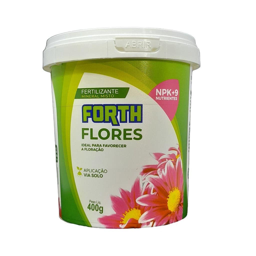 Fertilizante Adubo Forth Flores 400g - Ideal para Floração - Forth