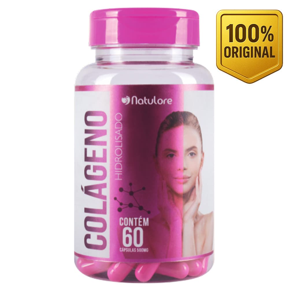 Suplemento Colágeno hidrolizado + Vitamina C 60 Cápsulas
