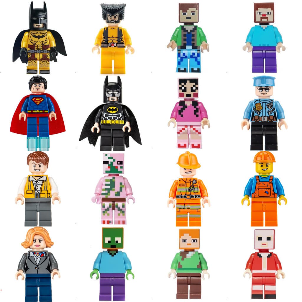 Blocos de construção de bonecos de ação brinquedos infantis