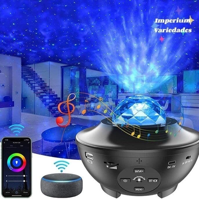 Meia bola Projetor Luz Musical Bluetooth Desenho Estrela Presente Menina menino Criança Festa DJ Balada Show