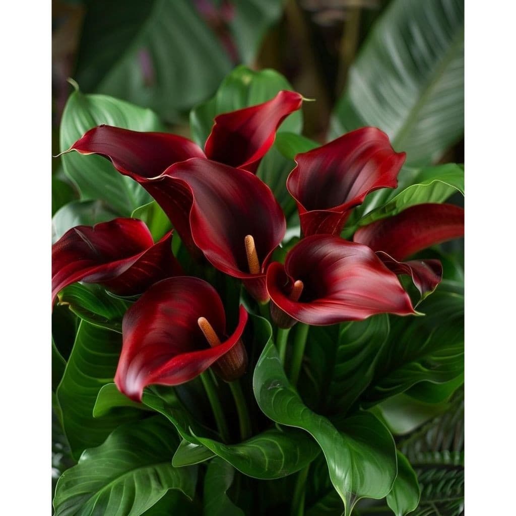 copo de leite vermelho 100 semenes com manual de cultivo